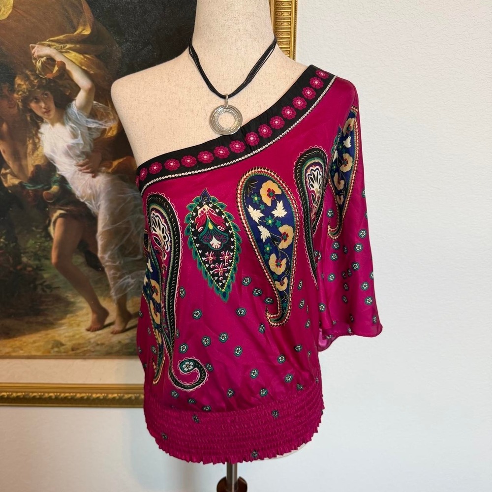 Y2K Paisley Boho Going Out Top